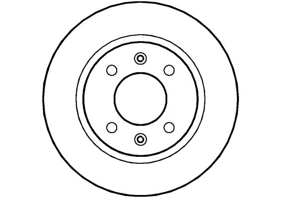 Disctech Brake Disc - Fits Hyundai, Opel - ABD2203 - Front Axle