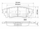 Borg & Beck Rear Brake Pad Set -BBP2559