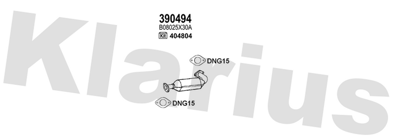 Klarius 390494 - Diesel Particulate Filter  - Fits Nissan Navara 2.5TD