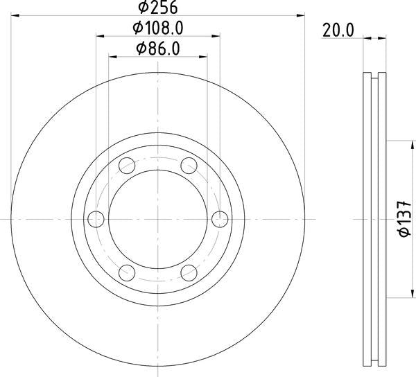 Mintex Brake Discs fits -Kia Mazda S281:5 MDC972 (also fits other vehicles)