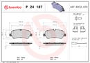 Brembo Brake Pad Set - P24187