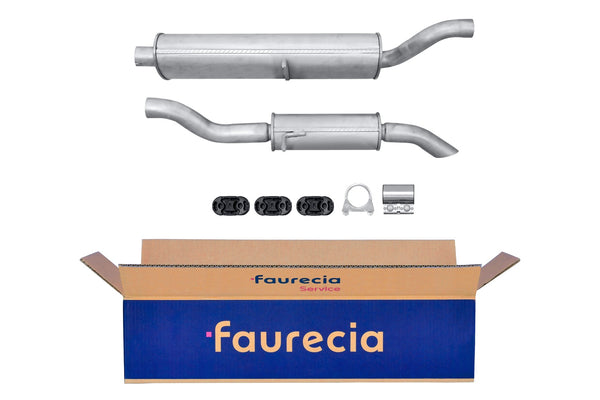 FAURECIA 8LD 366 036-111 Rear Muffler - Easy2Fit® Kit - fits VW GOLF II (19E, 1G1)