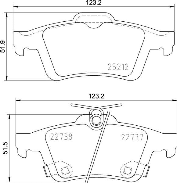 Mintex Brake Pad Set fits -Ford MDB4065 (also fits other vehicles)