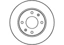 Disctech Brake Disc - Fits Kia - ABD2805 - Front Axle