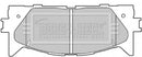 Borg & Beck Front Brake Pad Set -BBP2026