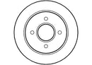 Disctech Brake Disc - Fits Ac, Daihatsu - ABD3539 - Rear Axle