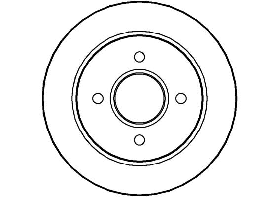 Disctech Brake Disc - Fits Ac, Daihatsu - ABD3539 - Rear Axle
