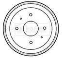 Borg & Beck Brake Drum (Single) -BBR7161