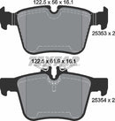 Textar Brake Pad Set - 2535301