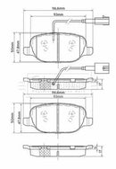 Borg & Beck Rear Brake Pad Set -BBP2554