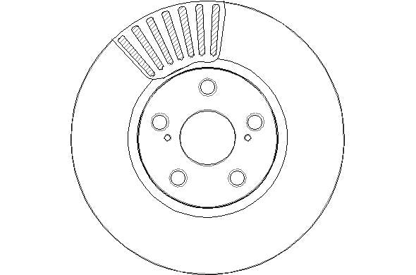 Disctech Brake Disc - Fits Subaru, Toyota - ABD2244 - Front Axle