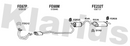 Klarius FE67P - Twin Front Pipe  - Fits Ford Fiesta 1.6