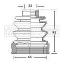 First Line Cv Joint Boot Kit Part No -FCB2617