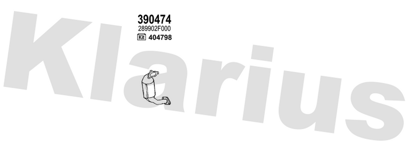Klarius 390474 - Catalyst & Dpf Combined  - Fits Hyundai ix35 2.0 CRDi