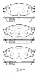Borg & Beck Front Brake Pad Set -BBP2550