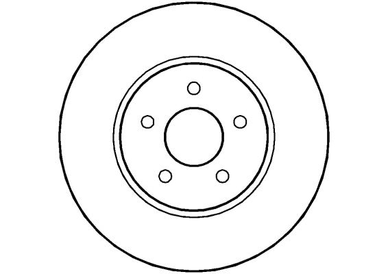 Disctech Brake Disc - Fits Ford - ABD2052 - Front Axle