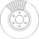 Disctech Brake Disc - Fits Mercedes-benz, Opel - ABD3866 - Front Axle