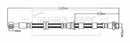 Borg & Beck Brake Hose Part No -BBH8754