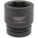 Expert HI-TORQ 6 Point Impact Socket, 1" Sq Dr, 40mm