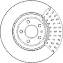 Disctech Brake Disc - Fits Audi, Mercedes-benz - ABD3267 - Front Axle