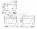 Borg & Beck Brake Pad Set -BBP2645