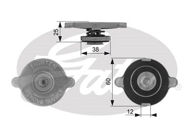 Gates Radiator Cap - RC132