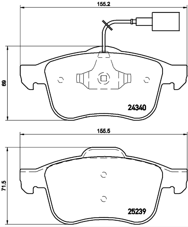 Brembo Brake Pad Set - P23132