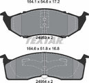 Textar Brake Pad Set - 2495301