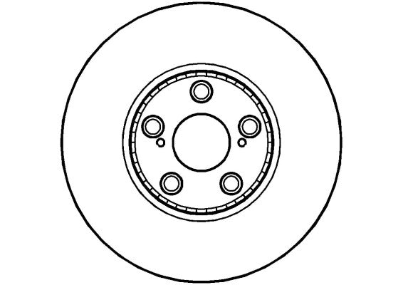 Disctech Brake Disc - Fits Toyota - ABD2253 - Front Axle