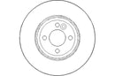 Disctech Brake Disc - Fits Mini, Mitsubishi - ABD3002 - Front Axle