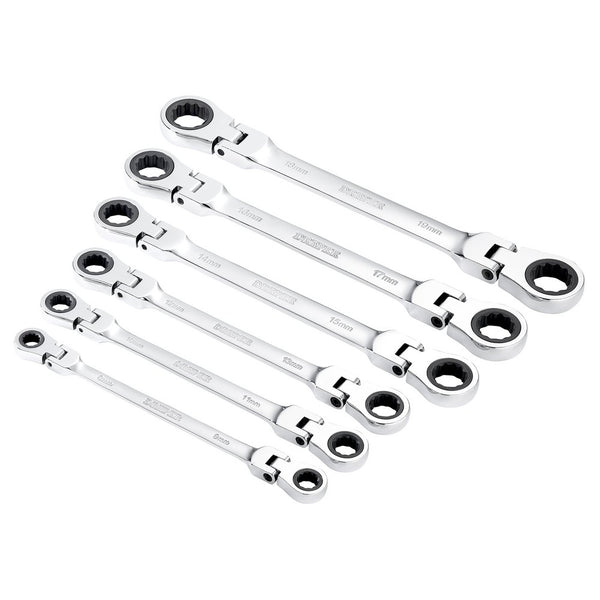 Draper 6Pc Flex Ratc Ring Spanner Set - 27762