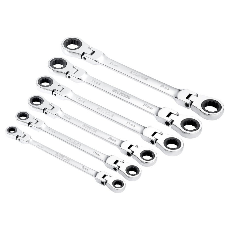 Draper 6Pc Flex Ratc Ring Spanner Set - 27762