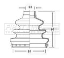First Line Cv Joint Boot Kit Part No -FCB2529