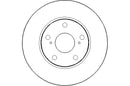 Disctech Brake Disc - Fits Skoda, Toyota - ABD2084 - Front Axle