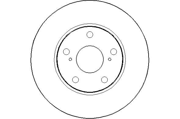 Disctech Brake Disc - Fits Skoda, Toyota - ABD2084 - Front Axle