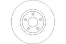 Disctech Brake Disc - Fits Acura, Mazda - ABD3073 - Front Axle