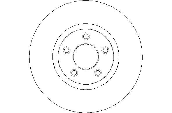 Disctech Brake Disc - Fits Acura, Mazda - ABD3073 - Front Axle