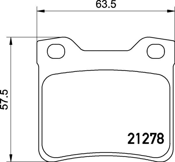 Peugeot Brake Pad Set - Padtech PAD1834