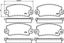 Mintex Brake Pad Set fits -Abarth Alpine Dacia Fiat Renault MDB1151 (also fits other vehicles)