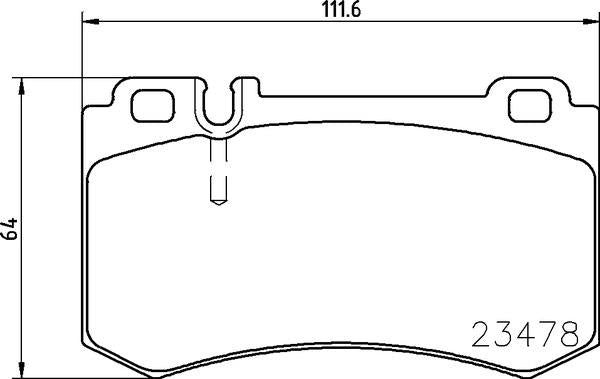 Mintex Brake Pad Set fits -MercedesBenz MDB2621 (also fits other vehicles)