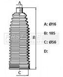 First Line Steering Gaiter Kit Part No -FSG3415