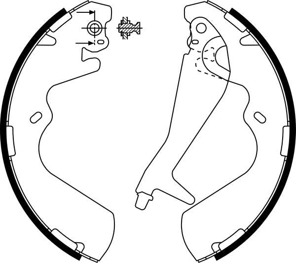 Mintex Brake Shoes fits -Hyundai MFR429 (also fits other vehicles)