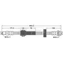 Borg & Beck Brake Hose  - BBH6978 fits Ford Focus 2001-