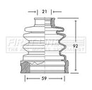 First Line Cv Joint Boot Kit Part No -FCB2656