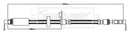 Borg & Beck Brake Hose Part No -BBH8822