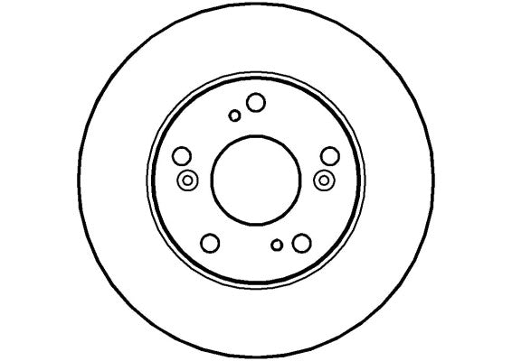 Disctech Brake Disc - Fits Honda, Mini - ABD2500 - Front Axle