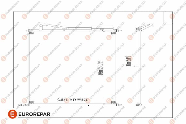 Eurorepar Air Conditioning Condenser - 1609635280