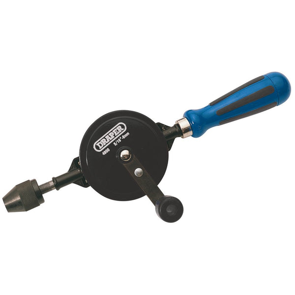Chuck Double Pinion Hand Drill, 8mm/5/16"