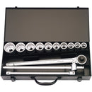Metric Socket Set, 3/4" Sq Dr (13 Piece)