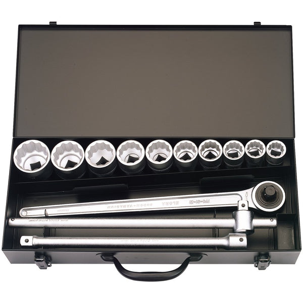 Metric Socket Set, 3/4" Sq Dr (13 Piece)